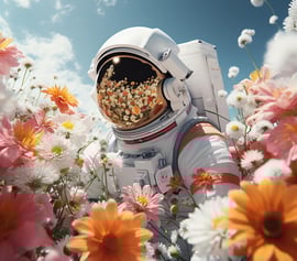 astronautflowersSq
