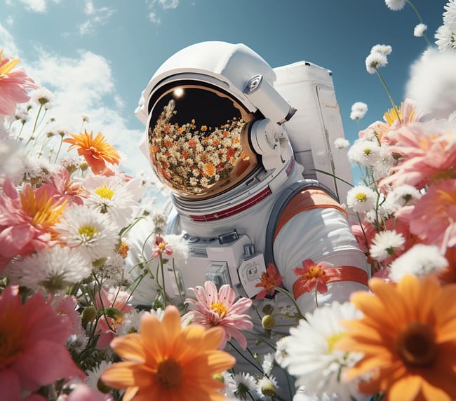 astronautflowersSq